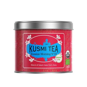 Kusmi Tea - Russian Morning No 24 - 아시아의 홍차 혼합 - 그랜드 윈난 실론 아삼 - 유기농 홍차 - 9