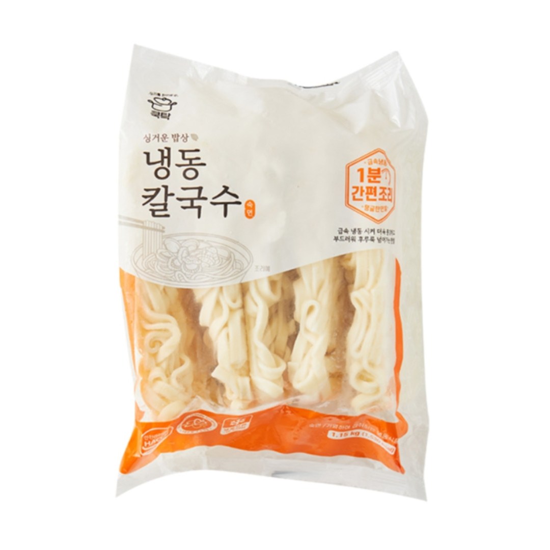 동성식품 바이오마켓 쿡탁 싱거운밥상 냉동칼국수면 1150g 10개 1 15kg