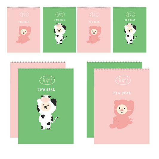 아트모아 아트모아 곰 종합장 20p 40개 0 랜덤