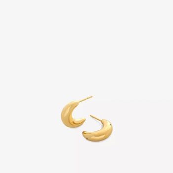 5482061 MONICA VINADER Crescent Moon medium 18ct gold-plated ve