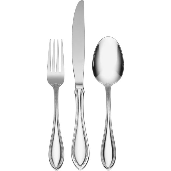 오네이다 오네이다 오네이다 아메리칸 하모니 12피스 스테인리스 스틸 플랫웨어 세트 4인용 12-Piece Flatware Set