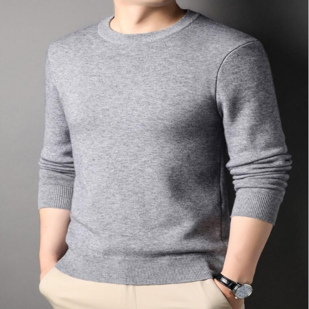 남성 코디하기 베이직 라운드넥 기본 니트티셔츠
