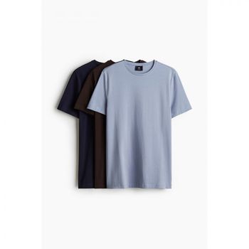 HM 에이치앤앰 3팩 반팔 티셔츠 인 슬림 핏 라이트 9746820