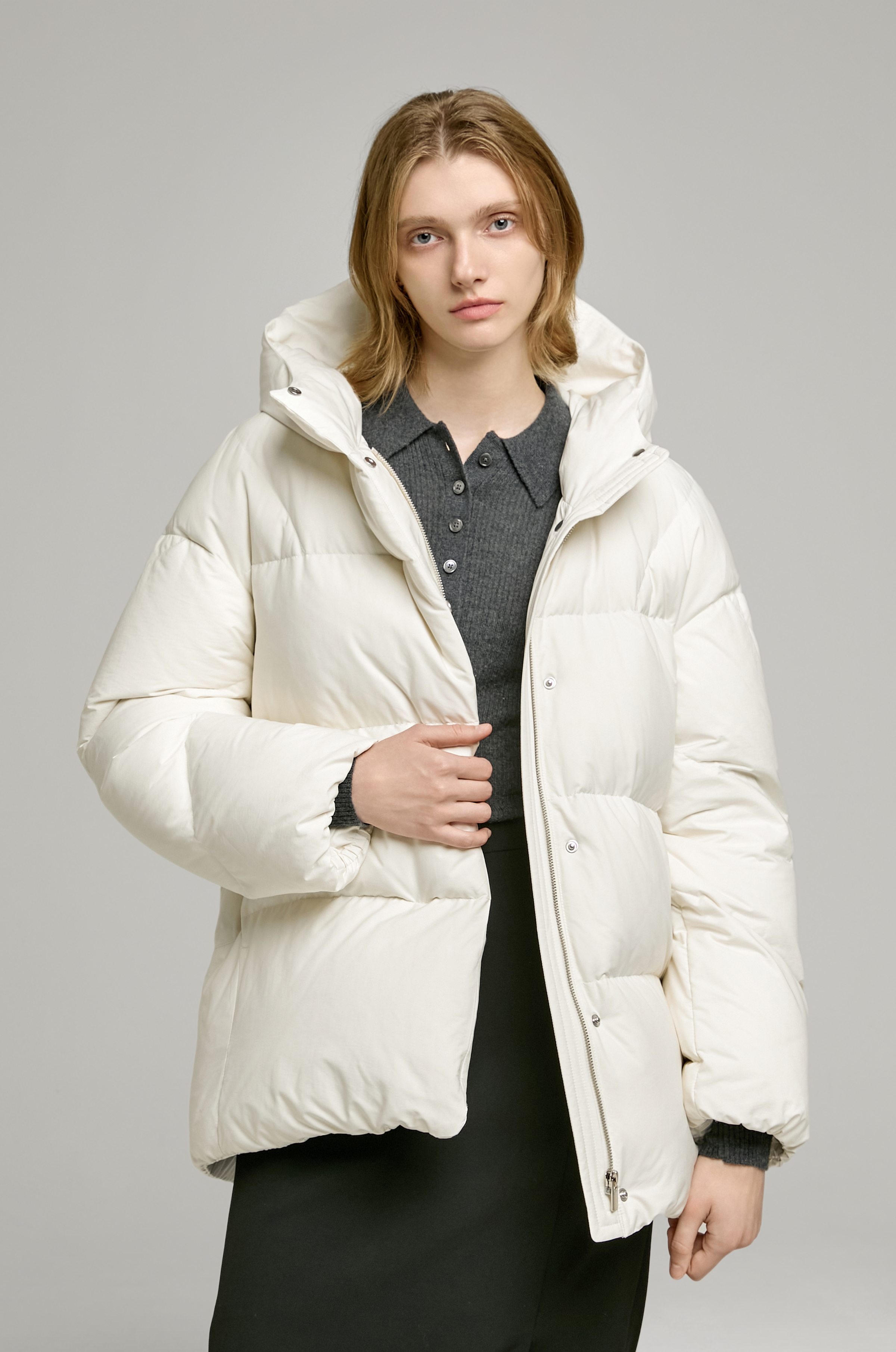 클럽모나코 CLUB MONACO 미들 다운 점퍼 IV MW2EAQOT605W