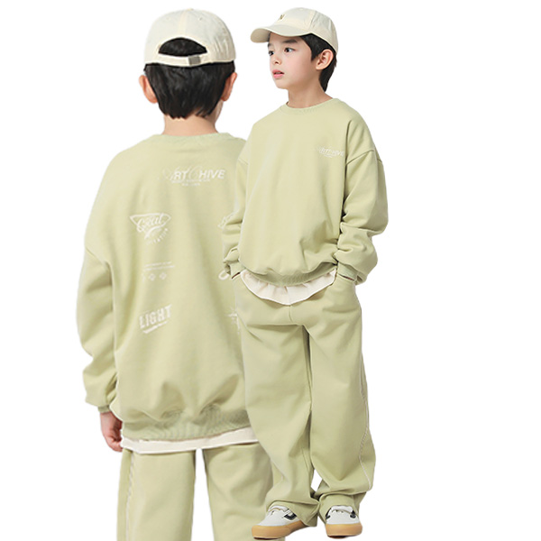 더베이지 가을 주니어 남아 트레이닝 세트 아틀라스 상하 SET 아동 초등학생 공용 상하복 연두 11호 B3798