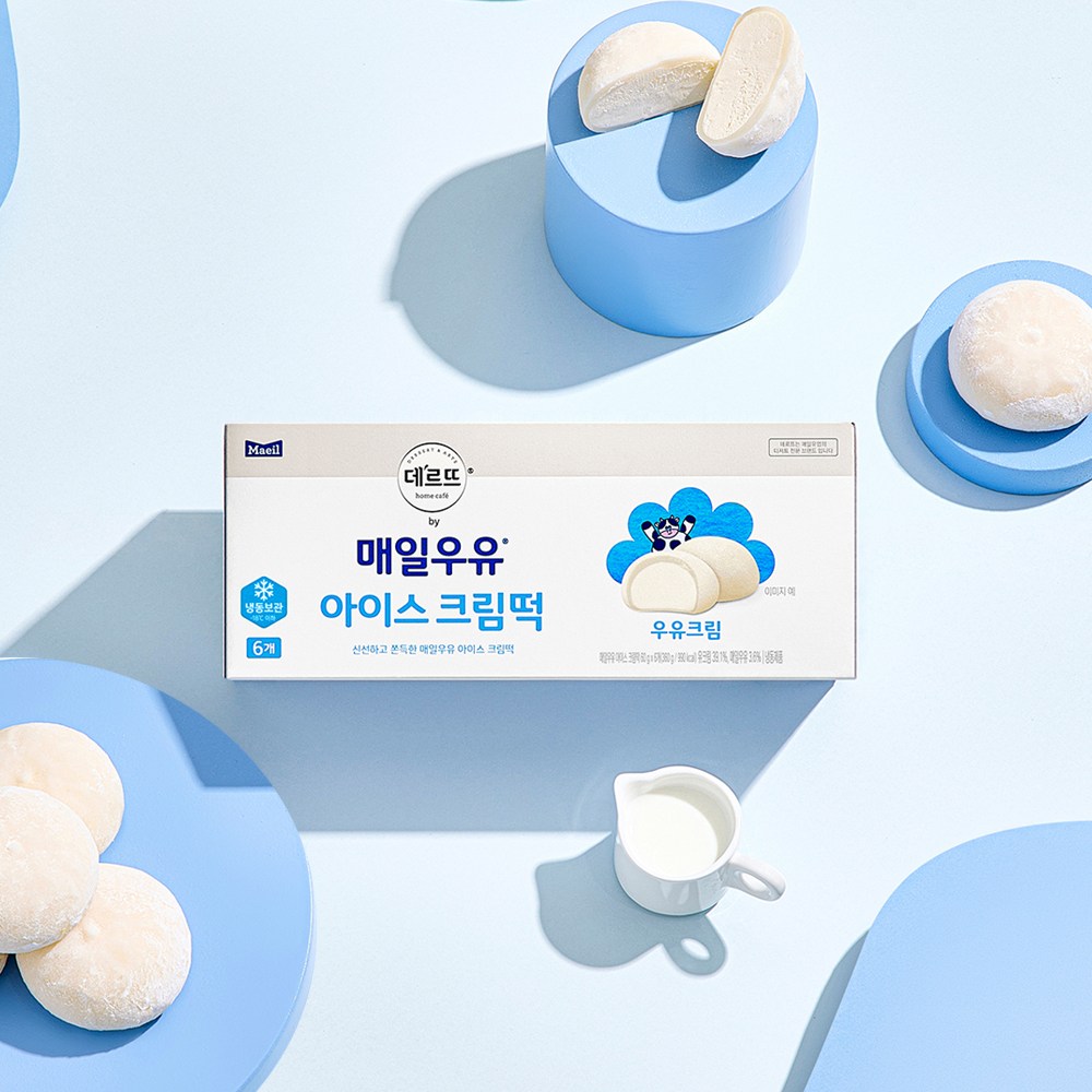 매일유업 매일유업 매일유업 매일우유 아이스 크림떡 우유크림 60g 12개