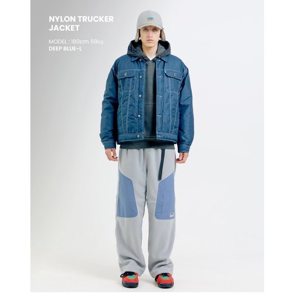 원더플레이스 광주 오션퍼시픽 남녀공용 NYLON TRUCKER JACKET 2 COLOR