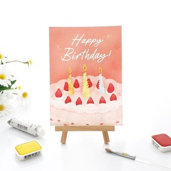 아트박스 제이밀크 엽서카드 POSTCARD 달콤한케이크 happy birthday