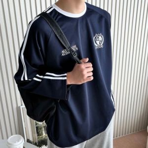 라일리 Rly 남녀 공용 트렌디 풋볼 져지 티셔츠 긴팔 루즈핏 25448030