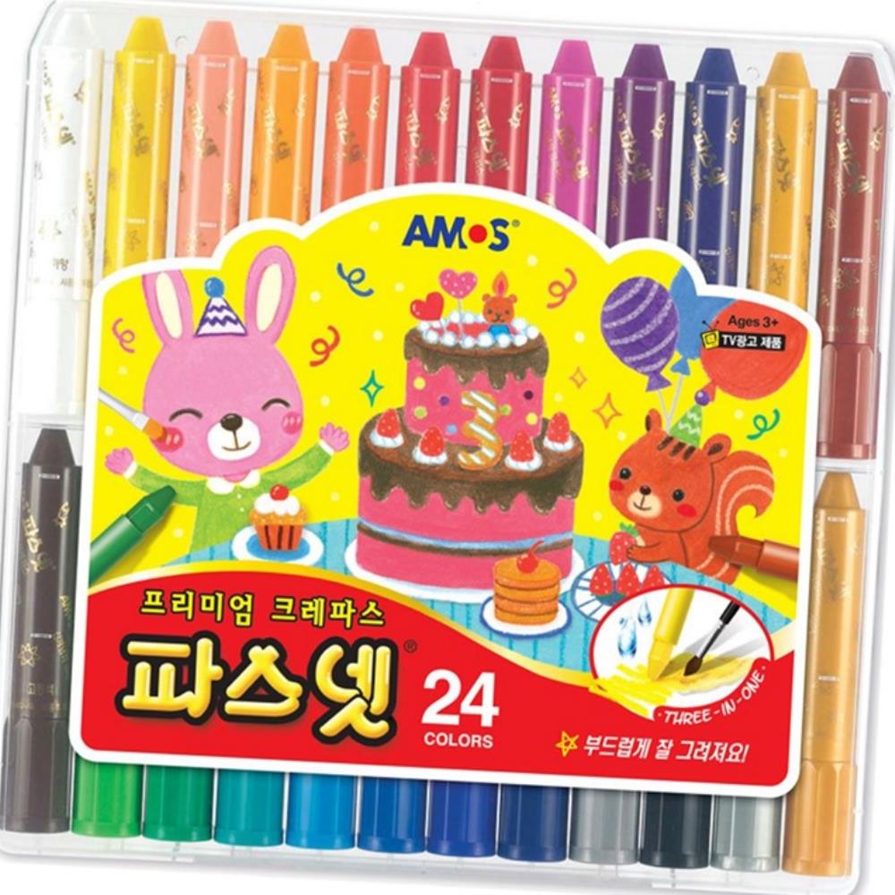 부드러운 크레파스 어린이집 유치원 크레용 24색