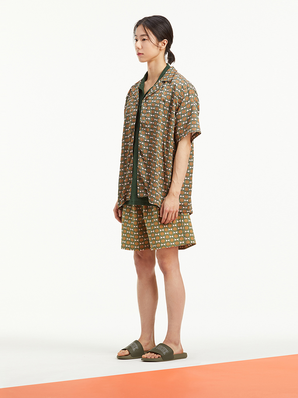 LES DEUX ORNAMENT AOP TENCEL SHIRT M234CSH607M