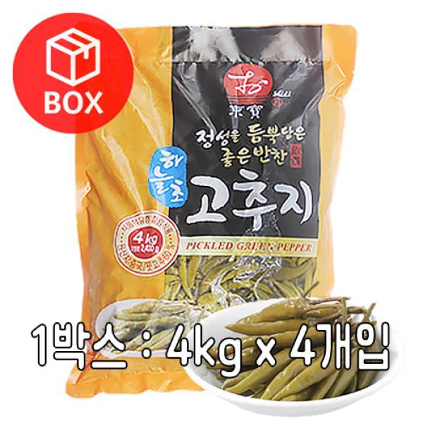 동보식품 하늘초 식초고추지 1박스 4kg x 4개