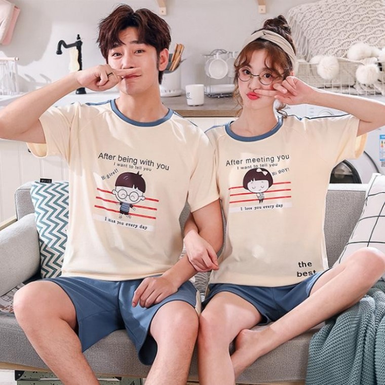123000211 반팔 반바지 홈 세트 원피스 남자 언더 이