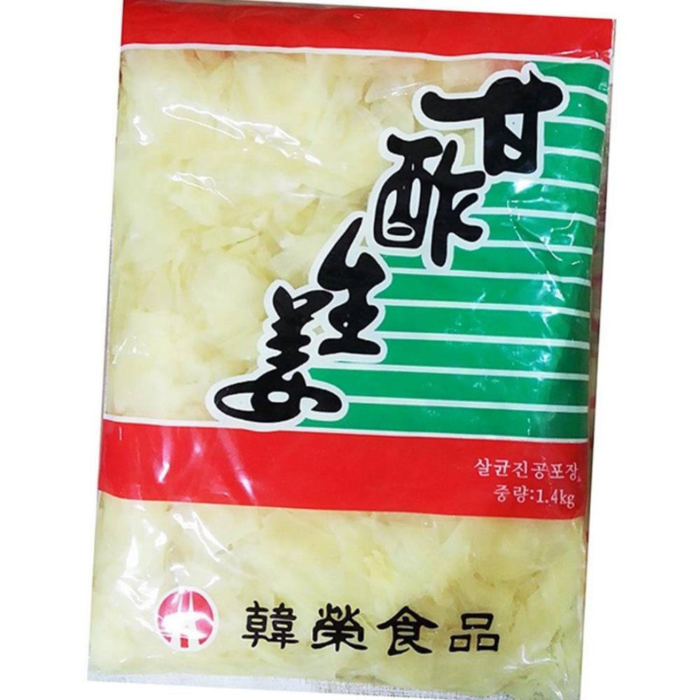 한영 업소용 식당 횟집 식자재 재료 한영 백초생강 1 4kg