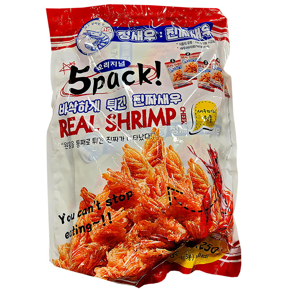정새우 진짜새우 오리지널 50g X 5입