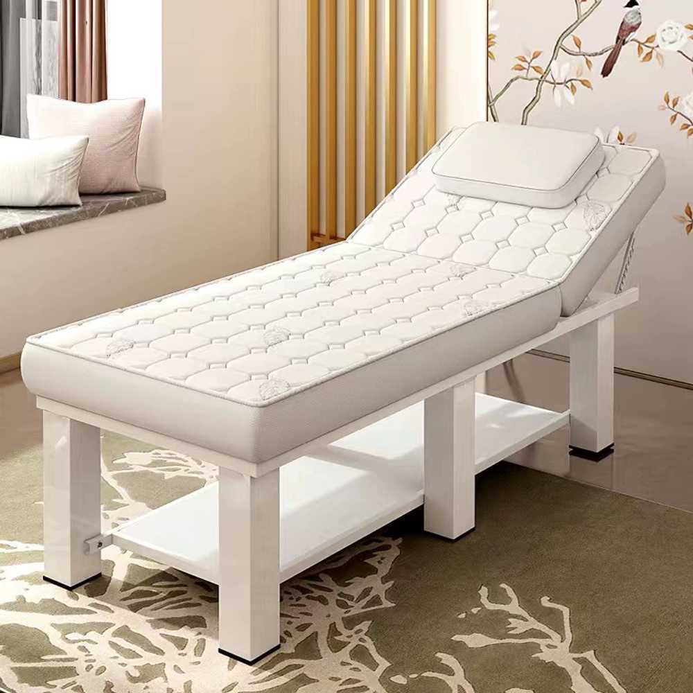 한의원침대 안마 테이블 간이 라텍스 침대 쿠션 일반6cm사각다리185x70흰색라텍스매트리스