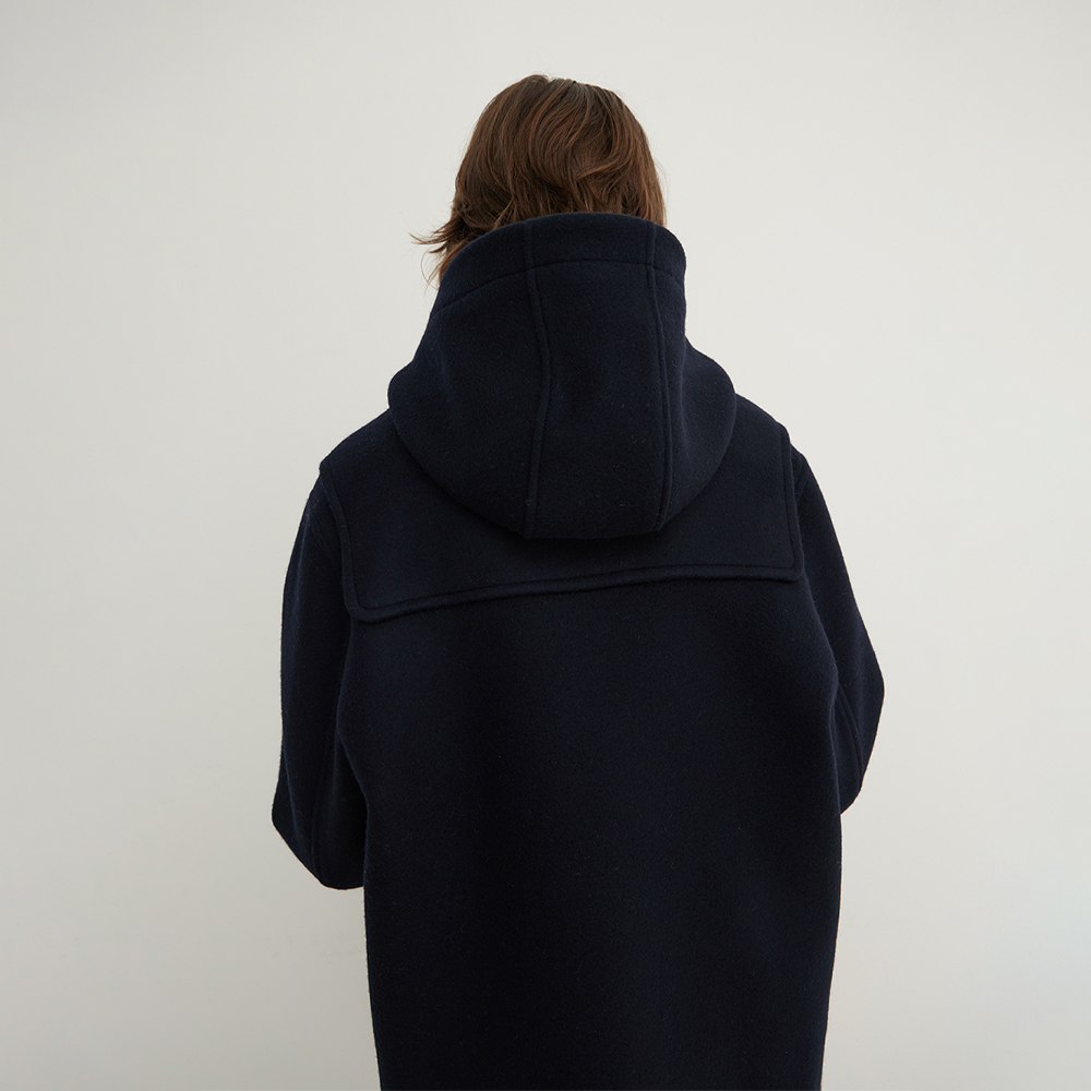 스텝어라운드 Washed Wool Duffle Mid Coat