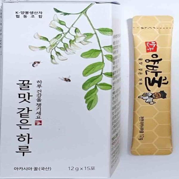 우체국쇼핑 사회적기업 안동양반꿀 천연아까시스틱꿀
