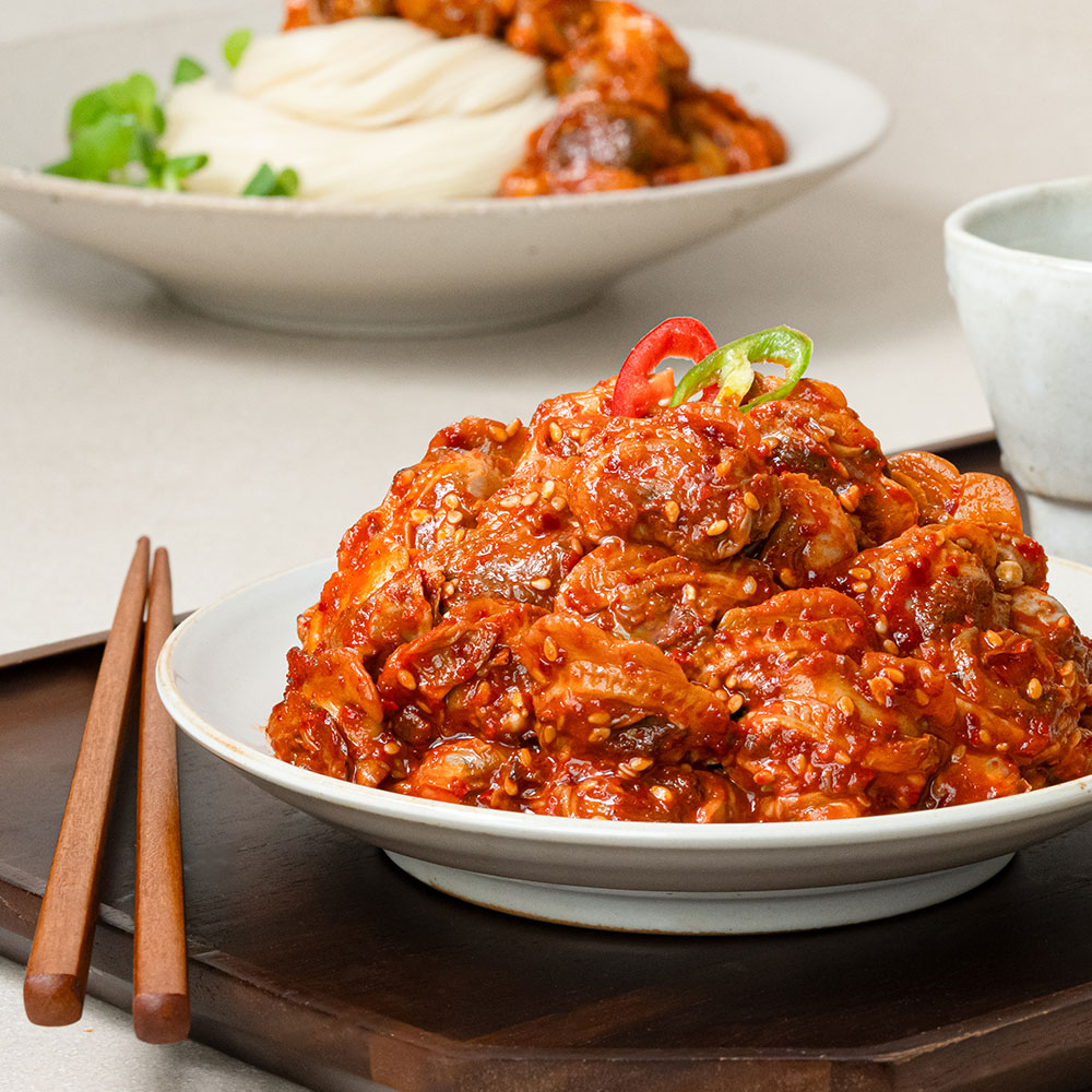 밀스온 밀스온 국내산 순살 양념 꼬막장 꼬막무침 꼬막비빔밥 2개 400g