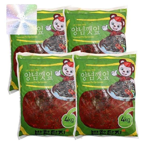 반찬단지 반찬단지 깻잎양념무침 4kg 4개