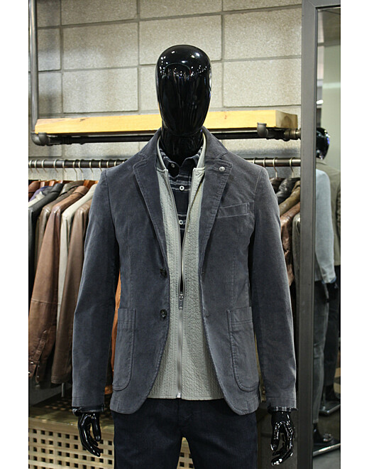 빠니깔레 빠니깔레 이태리직수입 차콜그레이 면스판코듀로이자켓 f-acjk56gr 105 L 단품