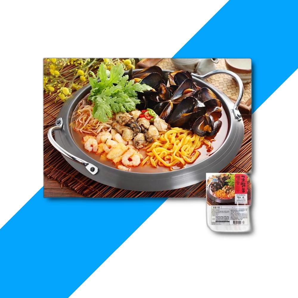 영동씨푸드 영동 굴짬뽕 750g 1개 중국음식 사천해물짬뽕 짜장짬뽕 선봉해물짬뽕 짬뽕