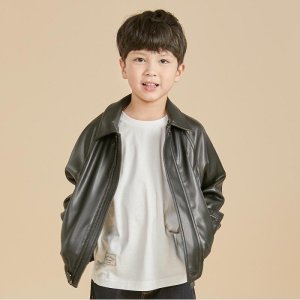 닥스키즈 닥스키즈 안감 레더 자켓 BK 561546 130 DUS12DB10M
