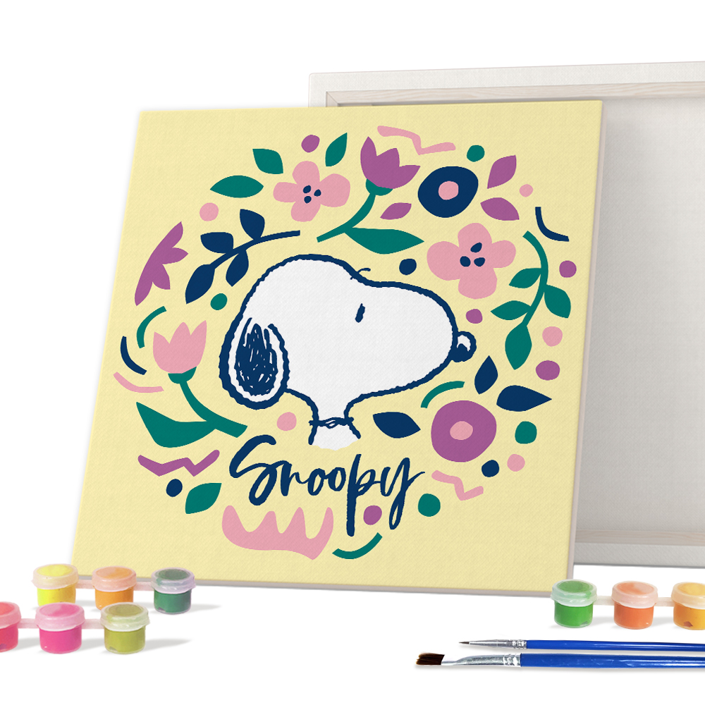 아이러브페인팅 아이러브페인팅 피너츠 DIY PAINTING 25 x 25 cm 스누피 플라워 1개
