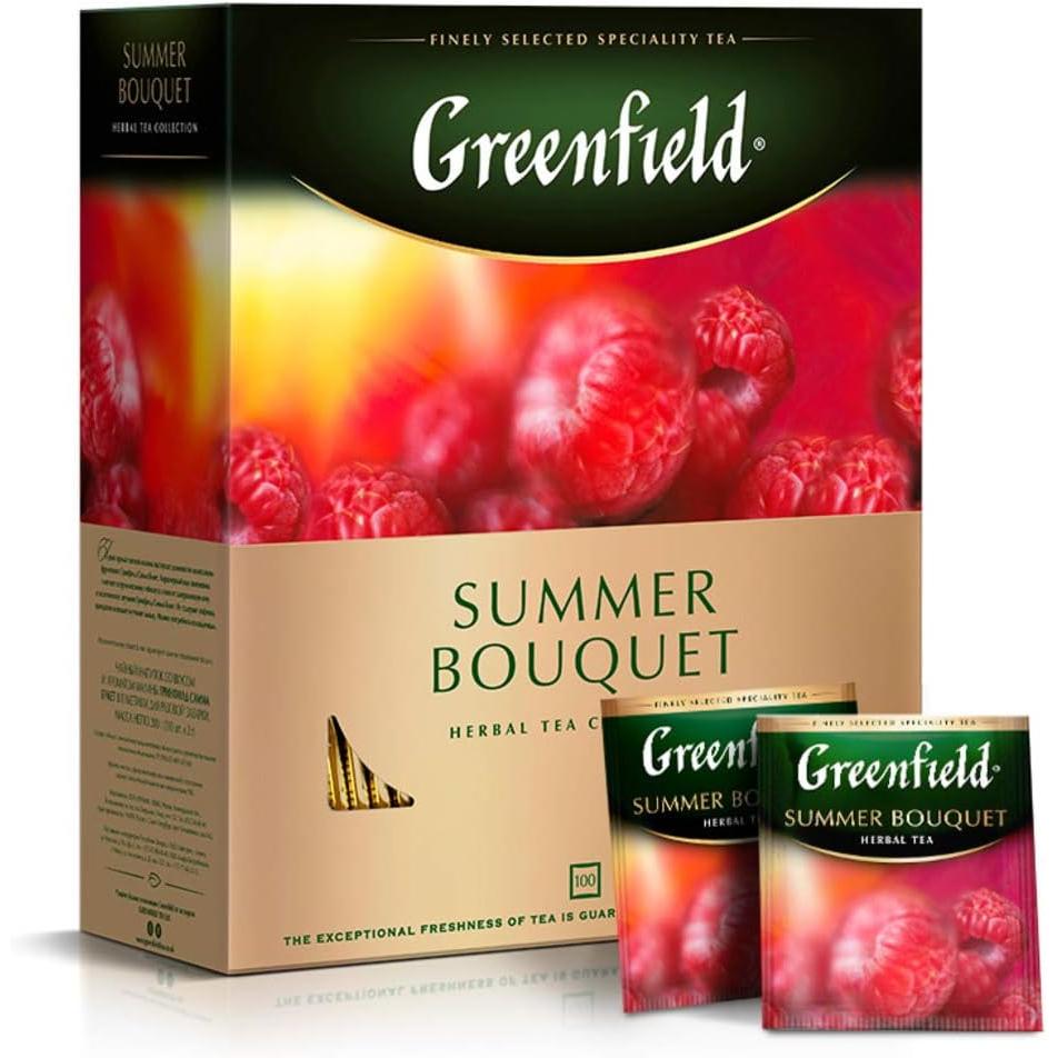 Greenfield 그린필드 써머 부케 허벌 티 컬렉션 100 더블 챔버 티백 2개