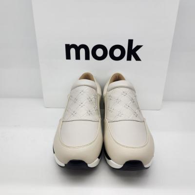 무크 무크 여성 무크체크 핫픽스 밴딩 슬립온 AQ아이보리 422304