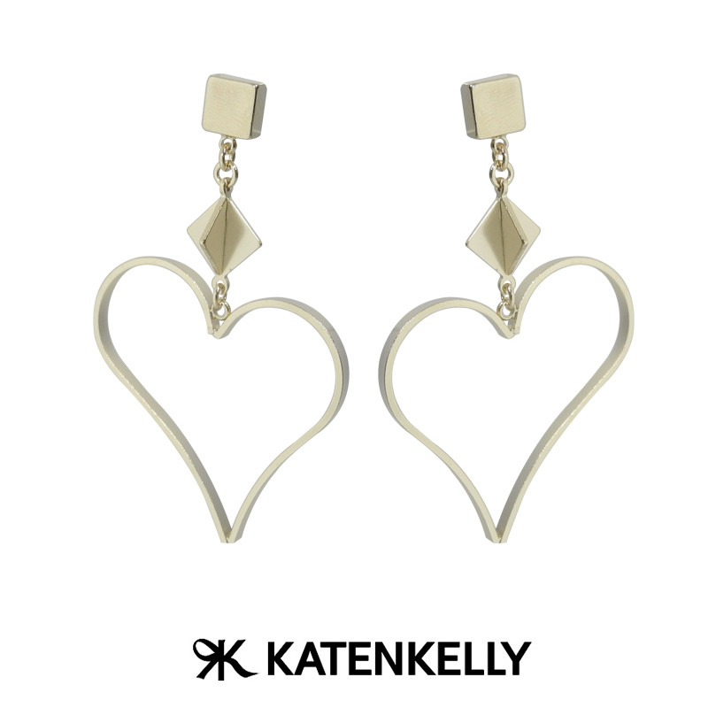 케이트앤켈리 Magic heart earrings
