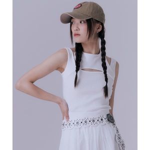 실른 SILN Layered jersey sleeveless