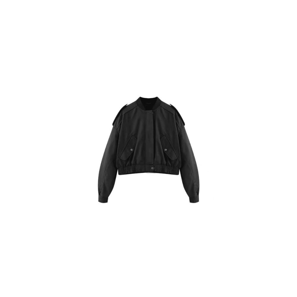 ZARA 자라 여성 항공점퍼 캐주얼 밀리터리 그린 숏패딩