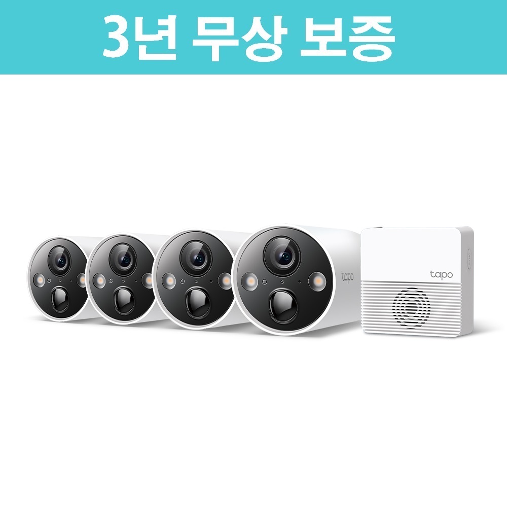 티피링크 티피링크 Tapo 400만 화소 가정용 홈 CCTV 허브 연동 배터리 타입 무선 카메라 C420S4