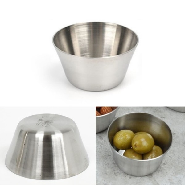 식당 음식점 캠핑 소스 간장 반찬 스넥 모던 스텐 볼 그릇 종지 미니 5