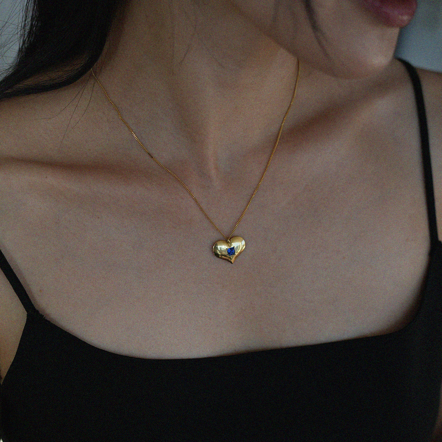 르블루 heart necklace -