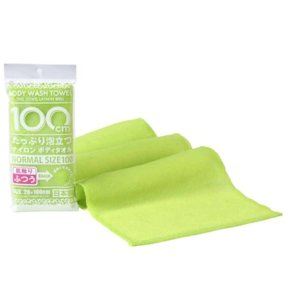 바스포레 일본 샤워타올 샤워타월 1개 1개입 샤와론 샤워타올 라임100cm