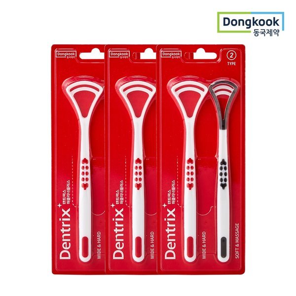 동국제약 동국제약 동국제약 동국제약 덴트릭스 혀클리너 플러스 2개입 X 3개