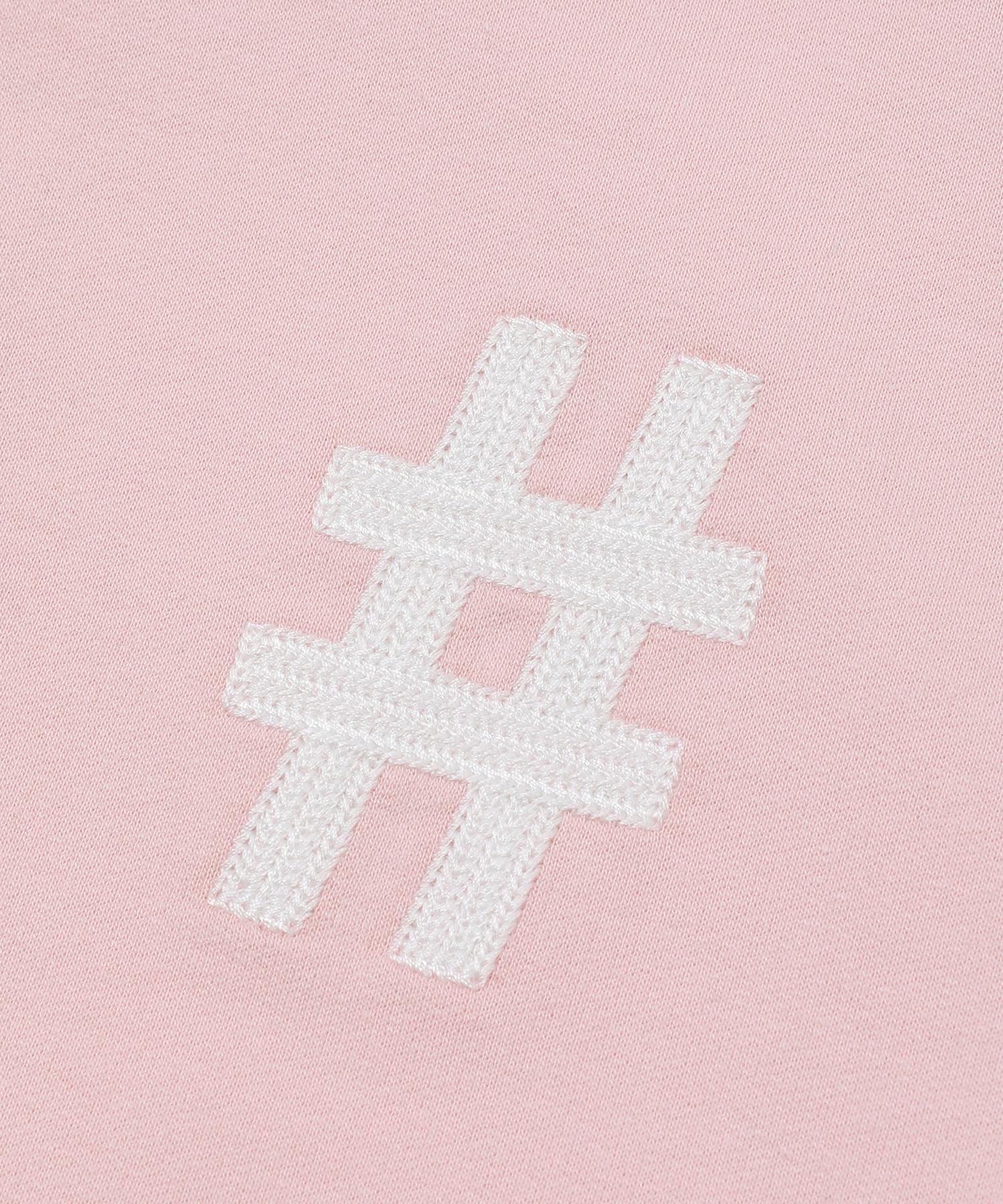 빈트릴 여성 클래식 해시태그 로고 크롭핏 맨투맨 차콜 BA241RM501DC