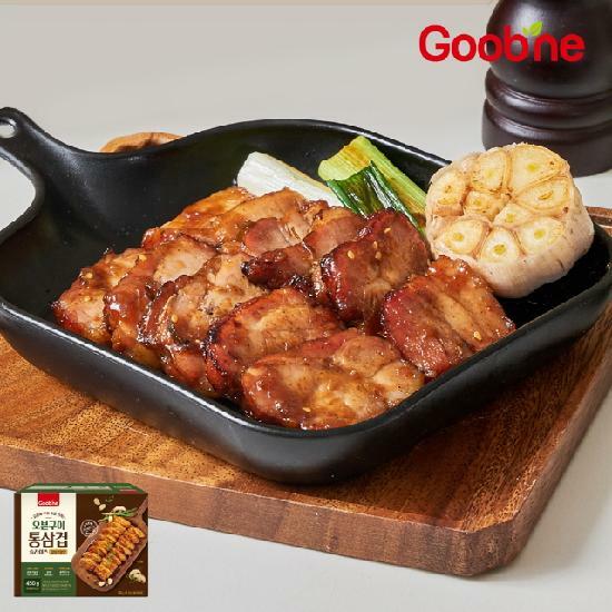 굽네 굽네 오븐구이 통삼겹 슬라이스 갈비천왕맛 450g 2팩