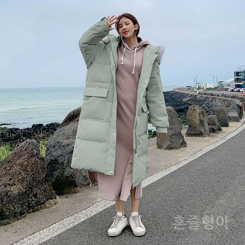 애니샵스타일쌀롱 여성 다운 롱 패딩 점퍼 아우터 NAS-57950