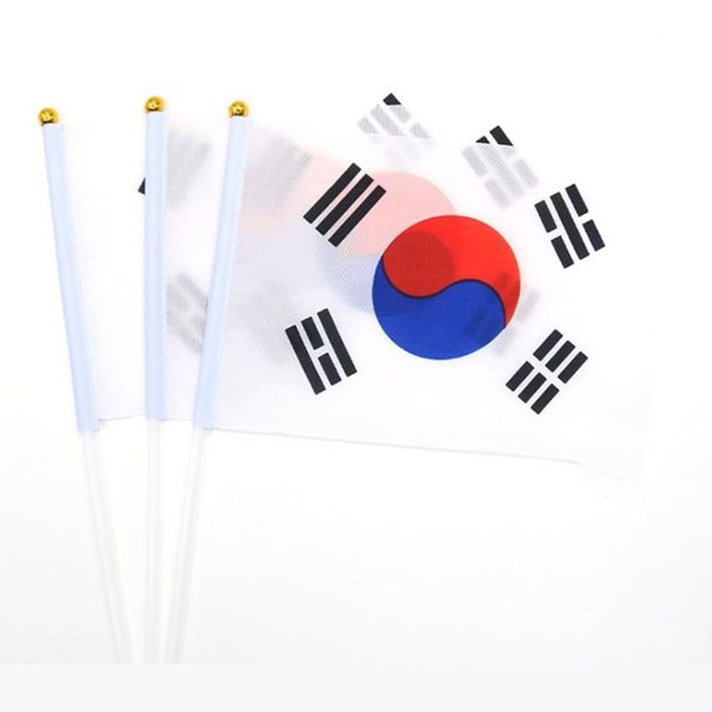 행사용 미니 태극기 100P 응원용 깃발 기념 장식 소형