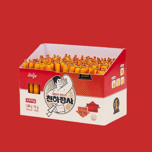천하장사 오리지날 Original 1500g 15g 100개입 2개 고급 명태살 원료 체다치즈 간식 야식 맥주안주
