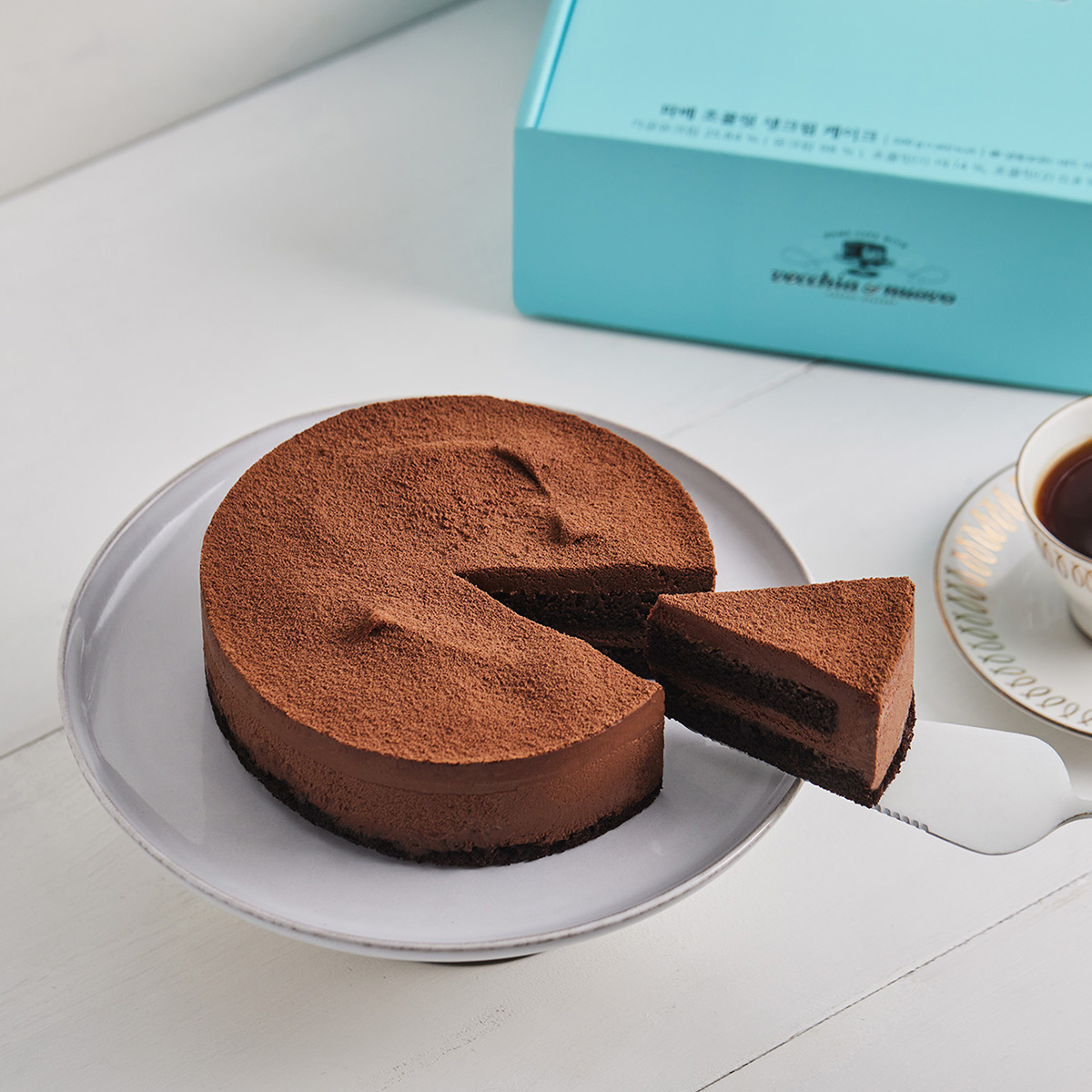 내일배송 베키아에누보 파베 초콜릿 생크림 케이크 500g 냉동 케익
