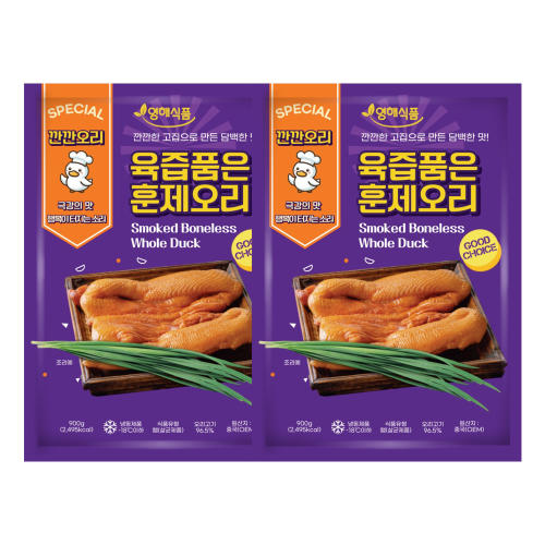 영해식품 훈제 오리 완포 900g 2개