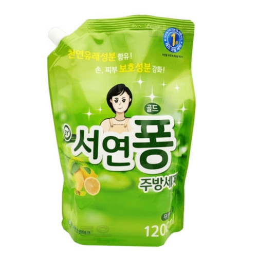 서연크린테크 서연퐁 골드 주방세제 리필 1.2L