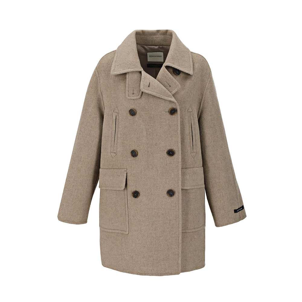 브이엔와이 스튜디오 Back point pea Coat