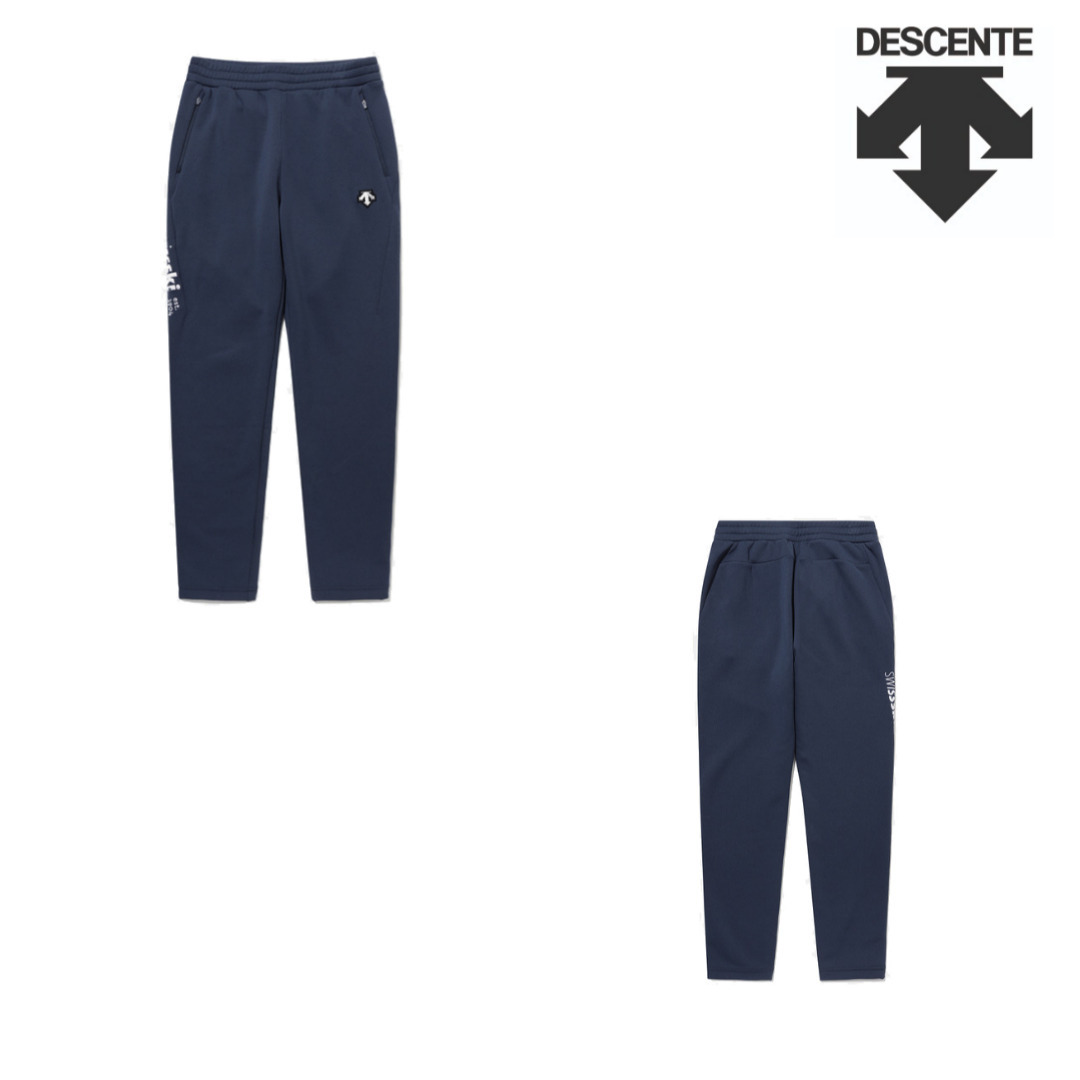 데상트 데상트 데상트 남녀공용 SWISS SKI 기모 스트레치 트레이닝 팬츠 SP423SFPO1NAVY