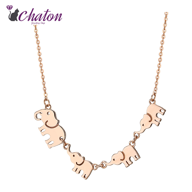 샤통 샤똥 Chaton 코끼리 열차 목걸이 약