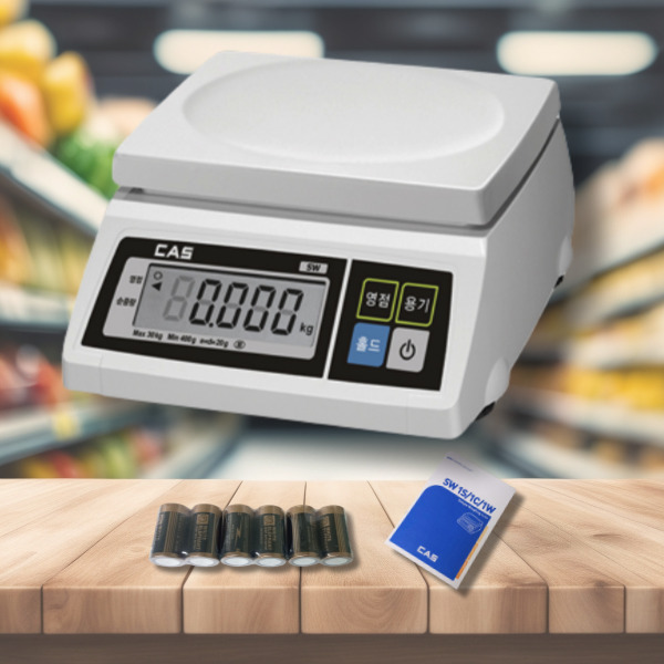 CAS CAS 정상계기 카스 sw-1s 단순전자 저울 2kg
